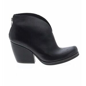 Kork-Ease Black Leather Ankle Booties